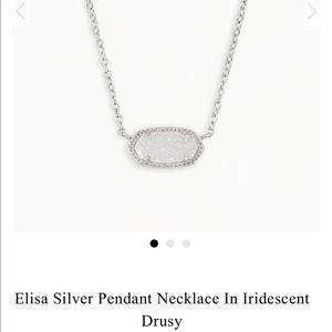 Kendra Scott Elisa silver pendant necklace